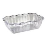 Салатник с волнистыми краями пластик 2,0 л, (прозрачный)