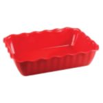 Салатник с волнистыми краями пластик 2,0 л, (красный)