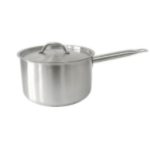 Сотейник (нержав.) 5,0 л, D=220мм, h=130мм, (индукция), тройное дно, с мерной шкалой