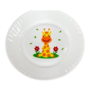 Тарелка мелкая 8", d=20 см "Жирафик", стеклокерамика