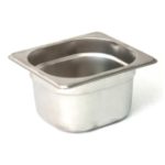 Гастроемкость без крышки нерж. GN-1/6 глубина 65, 1 л. (176х162х65мм.)