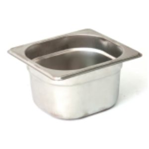 Гастроемкость без крышки нерж. GN-1/6 глубина 65, 1 л. (176х162х65мм.)