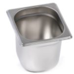 Гастроемкость без крышки нерж. GN-1/6 глубина 200, 3,3 л. (176х162х200 мм)