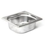 Гастроемкость без крышки нерж. GN-1/4 глубина 20, 0,65 л. (265х162х20 мм)