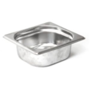 Гастроемкость без крышки нерж. GN-1/4 глубина 20, 0,65 л. (265х162х20 мм)