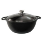 Кастрюля-жаровня (алюм.) 4,0 л., АП покрытие, со стеклянной крышкой