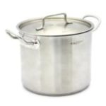 Кастрюля (нержав.) 5,0 л., d-20cм, h-16cм, тройное дно (индукция), с мерной шкалой