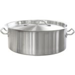 Кастрюля (нержав.) 14,0л., d-35см, h-14см, тройное дно (индукция), с мерной шкалой.