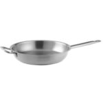 Сковорода (нерж) d=320мм, h=70мм,с доп. ручк.(индукция)