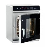 Пароконвектомат ПК, верхняя панель управления (парогенератор, 6 GN 1/3, вся нерж, без гастроемкостей) черный дизайн