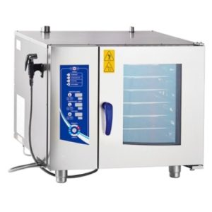 Пароконвектомат без гастроемк. на 6 уров. ПК (инжекционный., вся нерж, 3х-канальный щуп, регулировка влажности, 5 скоростей вращения вентилятора) + 110 программ