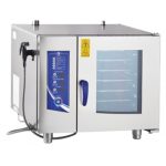 Пароконвектомат без гастроемк, 6 ур. GN 1/1, ПК (парогенератор, 840x800x775, 120 уст. прогр и 360 доп, автомат мойка, вся нерж, ЖК экран, сенсорное управл, прошивка через USB)