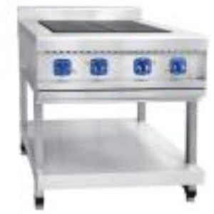 Плита электрическая 4-х конфорочная без жарочного шкафа ЭПК-48П (вся нерж) на подставке (840х900х(860)942мм, 11,2кВт, 220/380В)