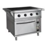 Плита электрическая 4-х конф. напольная с жар. шкафом ПЭП-0,48-ДШ-Н2-01 (вся нерж., 840(1050)х850(895)х860(880)мм, 16,8кВт, 380В)