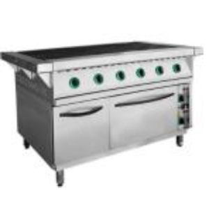 Плита электрическая 6-ти конф. с жар. шкафом ПЭП-0,72-ДШ-Н2-01 (вся нерж.) (1265(1475)х850(895)х860(880)мм)