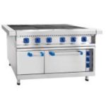 Плита электрическая 6-ти конфорочная с жарочным шкафом ЭП-6ЖШ-01 (лицо нерж) духовка нерж. (1265(1475)x850(895)x860мм, 22,8кВт, 220/380В)