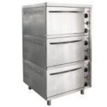 Шкаф жарочный 3-х секционный ШЭЖП-3, лицо нерж, 840х840(900)х1500(1520) мм