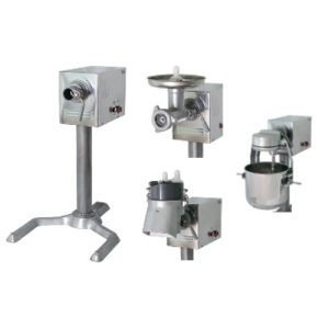 Машина универсальная кухонная УКМ-01 (мясорубка, овощерезка с протиркой, взбивалка с бачком, подставка)