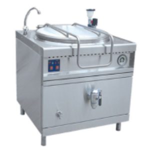 Котел пищеварочный электрический, сливной кран, паровая рубашка, цельнотянутый КПЭМ-100/9 Т(полностью нерж)