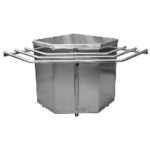 Стол нейтральный поворотный внешний Лира-Профи Эко СНП90/ЛПЭ (997х705(1030)х870мм, оцинк.сталь)