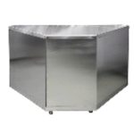 Стол нейтральный поворотный внутренний Лира-Профи Эко СНП90-В/ЛПЭ (1468х705х870мм, оцинк.сталь)