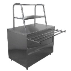 Стол нейтральный для горячих напитков Лира-Профи Эко СГН/ЛПЭ (1120х705(1030)х1462(1482) мм, оцинк.сталь, 220В)