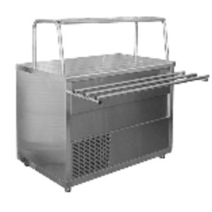 Стол охлаждаемый Лира-Профи (1120х705(1030)х1220(1240) мм, 1 полка, нерж.сталь, 220В)