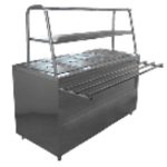 Мармит 2-х блюд паровой 7 гастр. Лира-Профи Эко МЭП-2Б-П/ЛПЭ-1500 (1500х1030х1482мм, оцинк.сталь, 220В)