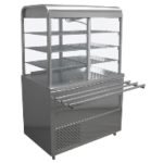 Стол охлаждаемый с витриной Лира-Профи Эко СОЭП-В/ЛПЭ-1500 (1500х705(1030)х1700(1720)мм, оцинк.сталь, 220В)