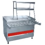 Прилавок горячих напитков ПГН-70КМ "АСТА" (стол нейтральный) (1120x705(1030)x1485 мм, 2 полки)