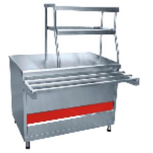 Прилавок горячих напитков ПГН-70КМ "АСТА" (стол нейтральный) (1120x705(1030)x1485 мм, 2 полки)