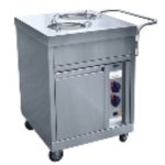 Прилавок для подогрева тарелок ПТЭ-70КМ(П)-80 передвижной (630x705x920 мм, 80 тарелок, 2х240 мм)