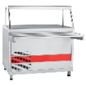 Прилавок холодильный ПВВ(Н)-70КМ-НШ "АСТА" (шкаф нейтральный) полностью нерж., открытый