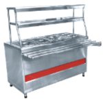 Мармит 2-х блюд с г/ёмкостями ПМЭС-70КМ-80 "АСТА" (1500x705(1030)x1482 мм, полн. нерж., подсветка, 1,6кВт, 230В)