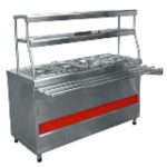 Мармит 2-х блюд с г/ёмкостями ЭМК-70КМ "АСТА" (1120x705(1030)x1485 мм, паровой, подсветка, 2 кВт, 230В)