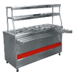 Мармит 2-х блюд с г/ёмкостями ЭМК-70КМ "АСТА" (1120x705(1030)x1485 мм, паровой, подсветка, 2 кВт, 230В)