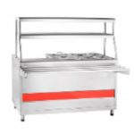 Мармит 1-х и 2-х блюд 1 конфорка ЭМК-70КМУ "АСТА" (1500x705(1030)x1485мм, 2 полки, паровой, с подсветкой, 3кВт, 400/230В)