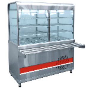 Прилавок-витрина холодильный ПВВ(Н)-70КМ-С-03-НШ "АСТА" полностью нерж.