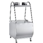 Прилавок для столовых приборов ПСП-70М "ПАТША" полностью нерж. (630 мм.)