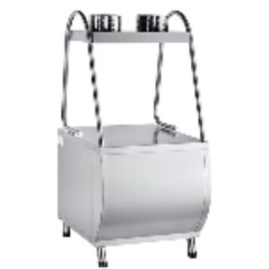 Прилавок для столовых приборов ПСП-70М "ПАТША" полностью нерж. (630 мм.)