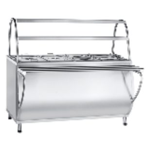 Мармит 2-х блюд с г/ёмкостями ЭМК-70МШ "ПАТША" паровой, с тепловым шкафом