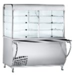 Прилавок-витрина холодильный ПВВ(Н)-70М-С-ОК "ПАТША" полностью нерж.