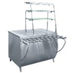 Прилавок горячих напитков ПГН-70Т "ПРЕМЬЕР" (стол нейтральный) полностью нерж.