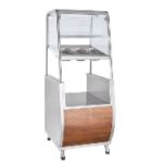 Прилавок для столовых приборов ПСПХ-70Т с хлебницей (630 мм) кашир.(630x766x1624 мм , 230 В)