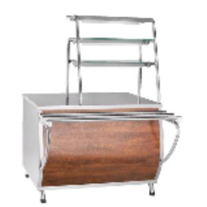 Прилавок для горячих напитков ПГН-70Т(нейтр. стол,3 полки,1120 мм)кашир.(1120x766(1024)x1624мм,230В)