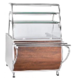 Мармит 1-х блюд ПМЭС-70Т(2 конфорки,3 полки, подсветка,1120 мм) кашир.(1120x766(1024)x1624 мм, 230В)