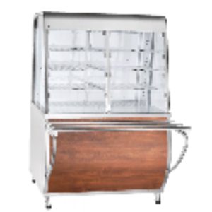 Прилавок-витрина тепловой ПВТ-70Т (закрытая витрина, 1120 мм) кашир.(1120x766(1024)x1703мм,230 В)