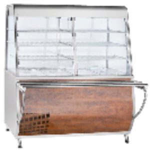 Прилавок-витрина холодильный ПВВ(Н)-70Т-С-01-НШ с гастроёмкостями кашир.(1500x770(1025)x1700мм,230В)