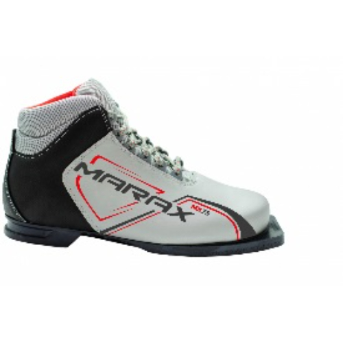 Ботинки лыжные MARAX МX -75 NEW (серебро - черный) размер 30 Ботинки лыжные MARAX МX -75 NEW (серебро - черный) размер 33