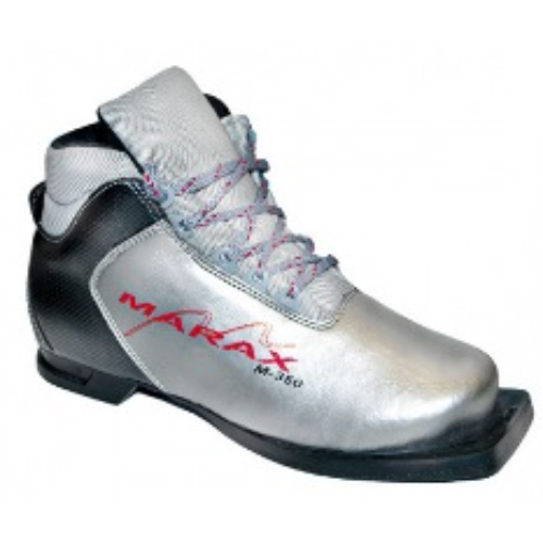 Ботинки лыжные MARAX М 350 75 мм (серебряно - черный) размер 36 Ботинки лыжные MARAX М 350 75 мм (серебряно - черный) размер 38